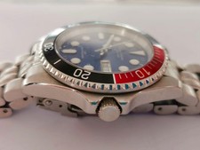 Mens Giani Sabatini Automatic Pepsi Dial Watch`Arabic Numerals Blue Diver