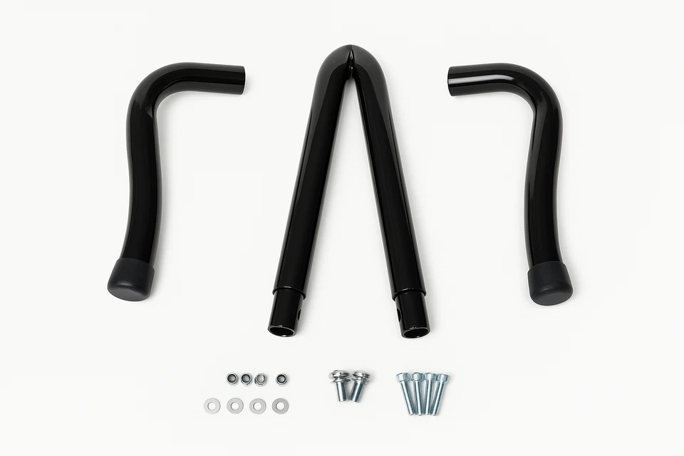 Respaldo de pasajero para Honda Fury VT1300CX 2010-2023 barra Sissy NEGRO alto 1,25" Foto 4 de 4