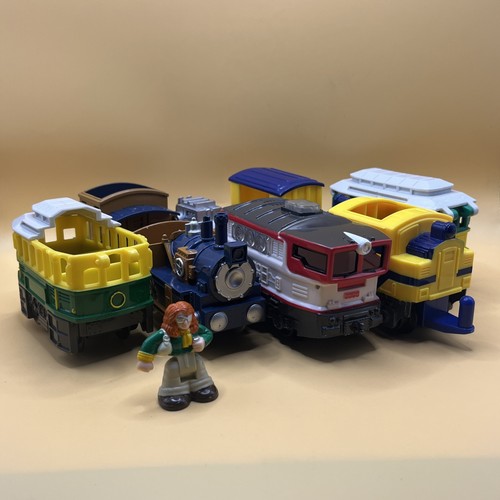 Fisher-Price 2006 GeoTrax Car and Train Lot of 4 Diff Designs Replace Pieces