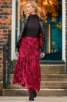 Joe Brown's Women's Isabella Lace Maxi Skirt With Scallop Hem