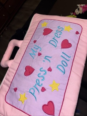 Interactive My Press n Dress Doll with Case and 6 Outfits Learning Pockets 1992