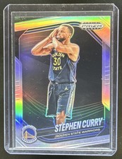 2024-25 Panini Prizm Black Stephen Curry Silver Prizm #7 Warriors (A)