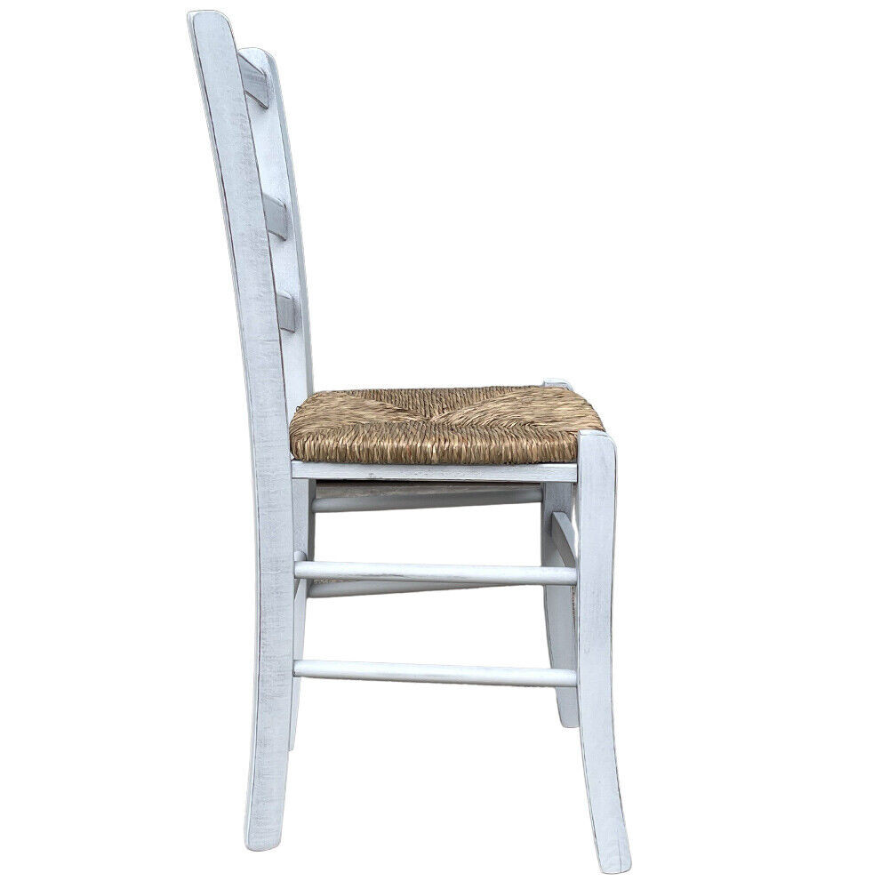 Stile Shabby Chic Sedie Con Fondo In Paglia Sedia In Legno Shabby