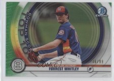 2020 Bowman Scouts Top 100 Chrome Green Refractor 6/99 Forrest Whitley ng3
