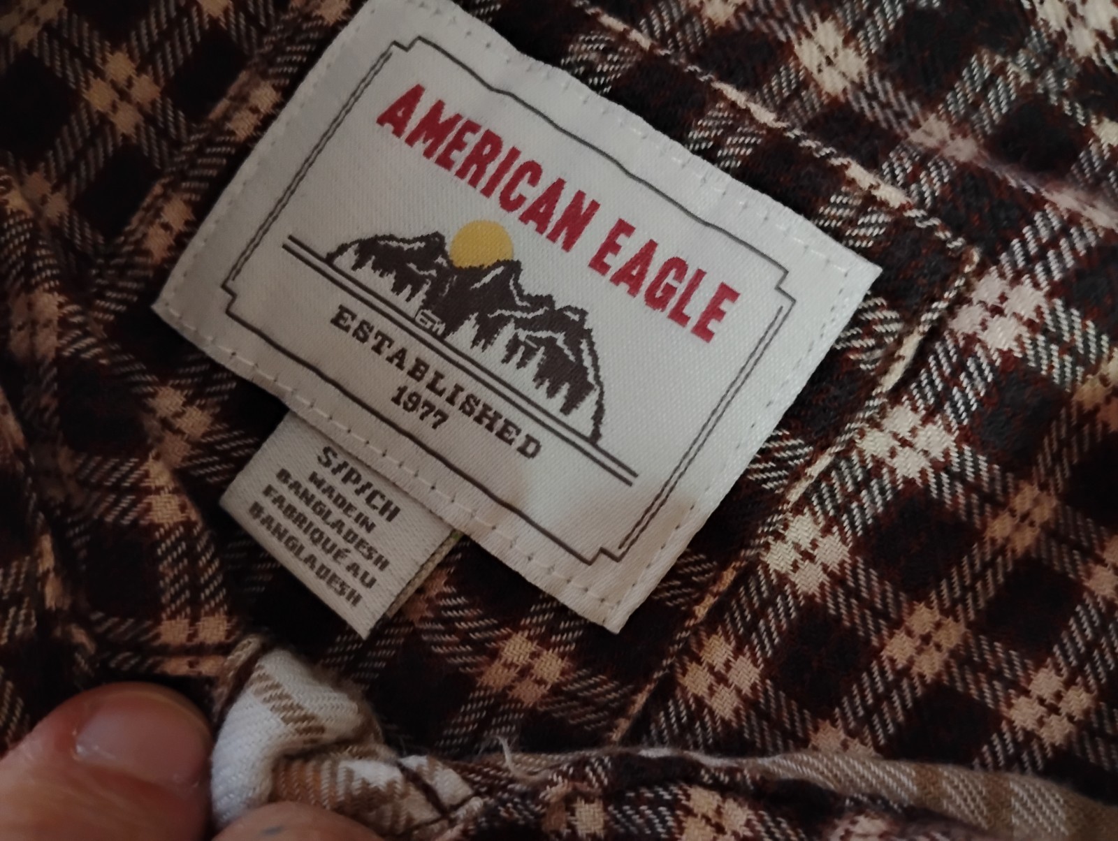 American Eagle Womens Boho Patchwork Flannel Shir… - image 5