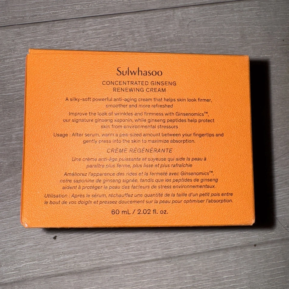 Sulwhasoo Concentrated Ginseng Renewing cream 60ml Anti Aging - Image 3 of 4
