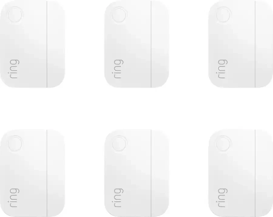 Кольцевой контактный датчик сигнализации упаковка 6 шт. (2-е поколение) дверь и окно - белый - Изображение 4 из 4