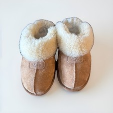 UGG Coquette Shearling Lined Slip On Slippers Chestnut Womens Size 8