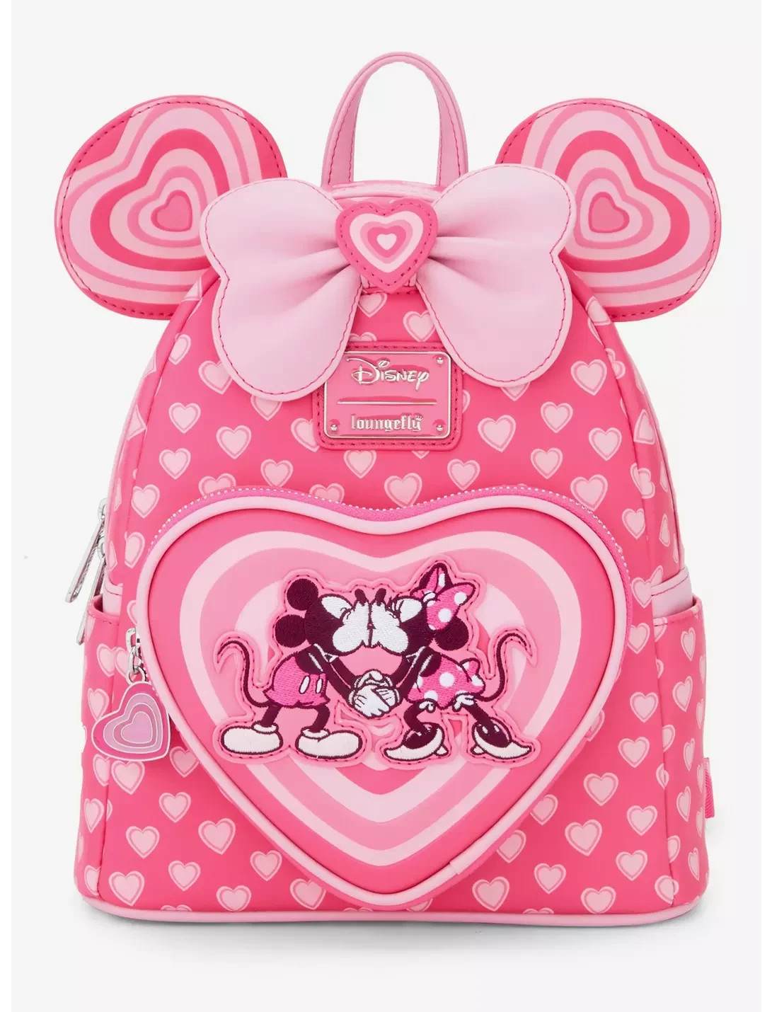 Loungefly Disney Mickey & Minnie Mouse Heart Ears Mini Backpack