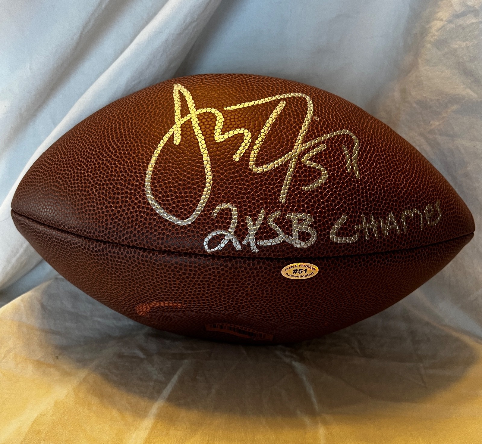 PITTSBURGH STEELERS AUTO FOOTBALL REPLICA JAMES FARRIOR #51