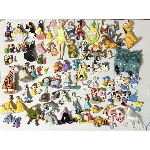 Lot Of 91 Disney Pvc Plastic Figures Cake Toppers Peter Pan Aladdin Ariel