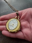 Vintage Enid De Luxe Swiss Made Watch Pendant Necklace — photo 10