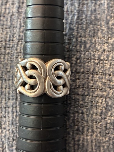 Vintage Sterling silver chunky wide ring.