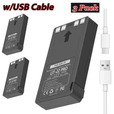 3-Pack Rechargeable LIT-22 Battery Compatible with Trail Camera Flex-M Flex G-36