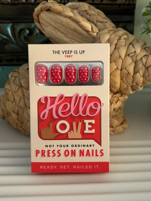 Hello Love The Veep Is Up Press On Nails
