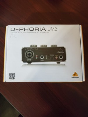 Behringer U-Phoria UM2 USB Audio Interface and Headphones #69
