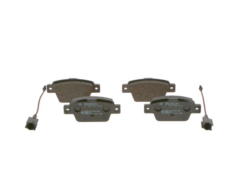 Plaquettes de frein à disque BOSCH 0986494536 pour FIAT 77362271