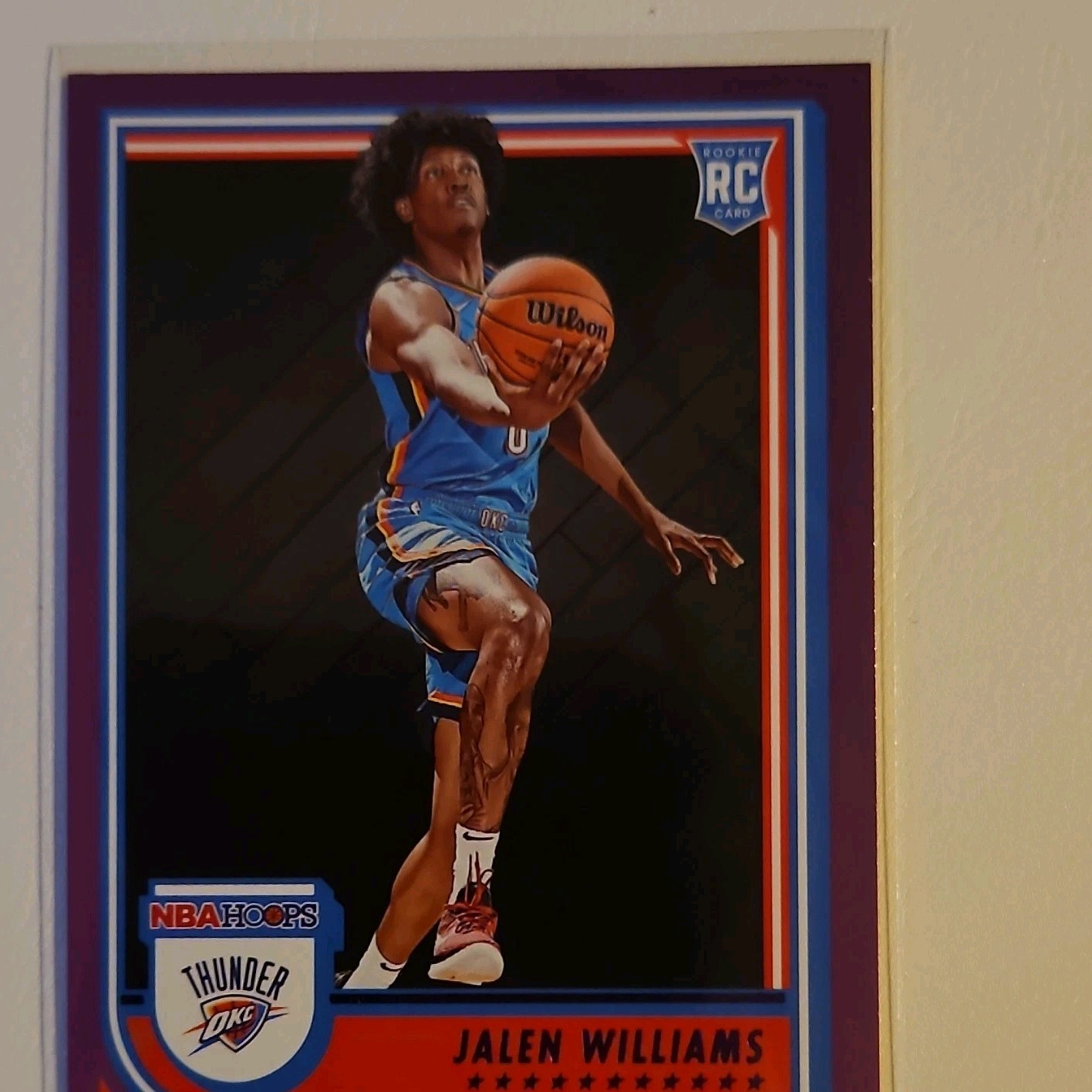 Panini 2022-23 NBA Hoops Jalen Williams Rookie Purple RC Thunder #242