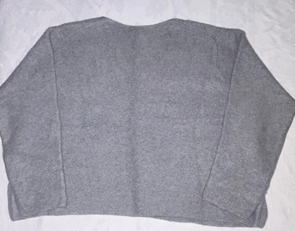 Suéter de cachemir Jill cuadrado cuello ancho poco profundo para mujer 2XL  Foto 2 de 4