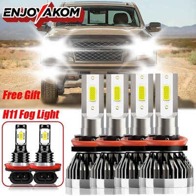For Nissan Altima 2007-2018 Car LED Headlight Hi/Low + Fog Lights Bulb White 6x
