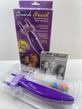 Vintage 2001 CONAIR Quick Braid Quick Easy Hair Braider Accessories In Box WORKS