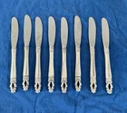 Set of 8 Hispana Sovereign by Gorham Sterling Handle Butter Spreaders Knives 7"