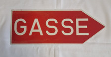 Milit&auml;r Markierungsschild Blechschild Metallschild Armee GASSE