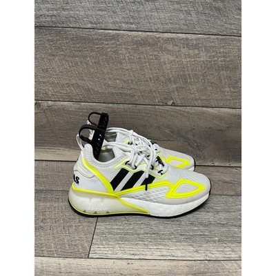 Adidas ZX 2K Boost GY5062 Youth 5 Running Shoes White Yellow Athletic Sneakers