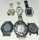 Lot of 6 Watches vintage to modern CASIO TIMEX 5.11 Japan Movement Quartz