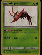 Wimpod Shiny Holo Rare Hidden Fates Shiny Vault SV4/SV94 Grass Pokemon Card