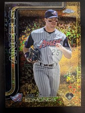 2025 Topps Gilded Collection Jim Edmonds Chrome Gold Mini Diamond /50 Angels