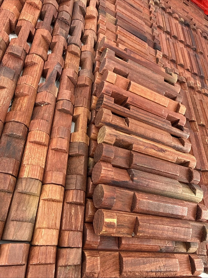 Lote De 286 Piezas De Colección 1974 Playskool Lincoln Troncos Juguetes De Construcción Foto 3 de 4