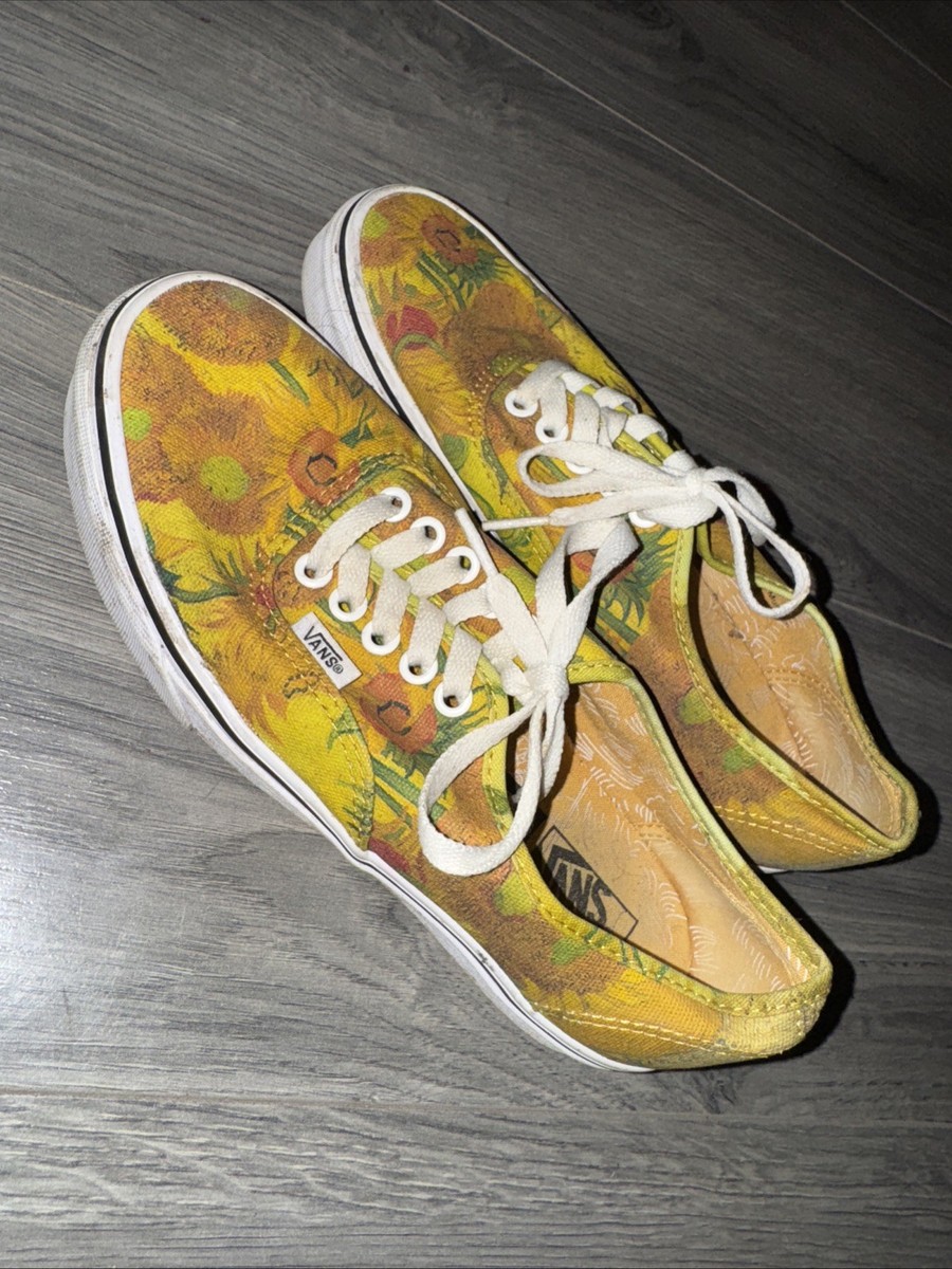 VANS Vincent Van Gogh x Sunflowers Van Gogh Museum Amsterdam Mens Size 7