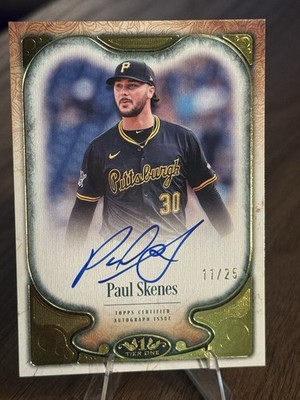 2026 Topps Tier One-Paul Skenes Base Auto Variation Card /25 Pittsburgh Pirates