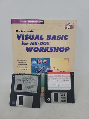 THE MICROSOFT VISUAL BASIC FOR MS-DOS WORKSHOP By John Clark Craig W/ Floppy