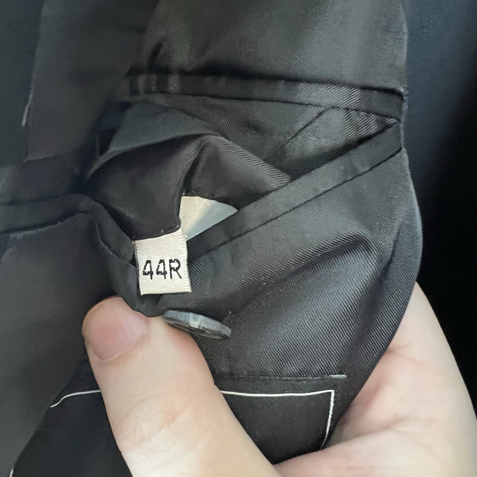 Nick Hilton Collection Mens 44R Black Sport Coat Jacket  - Image 3 of 3