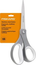 Fiskars All Purpose Scissors, High Performance Cutting, Stainless Steel Blades,