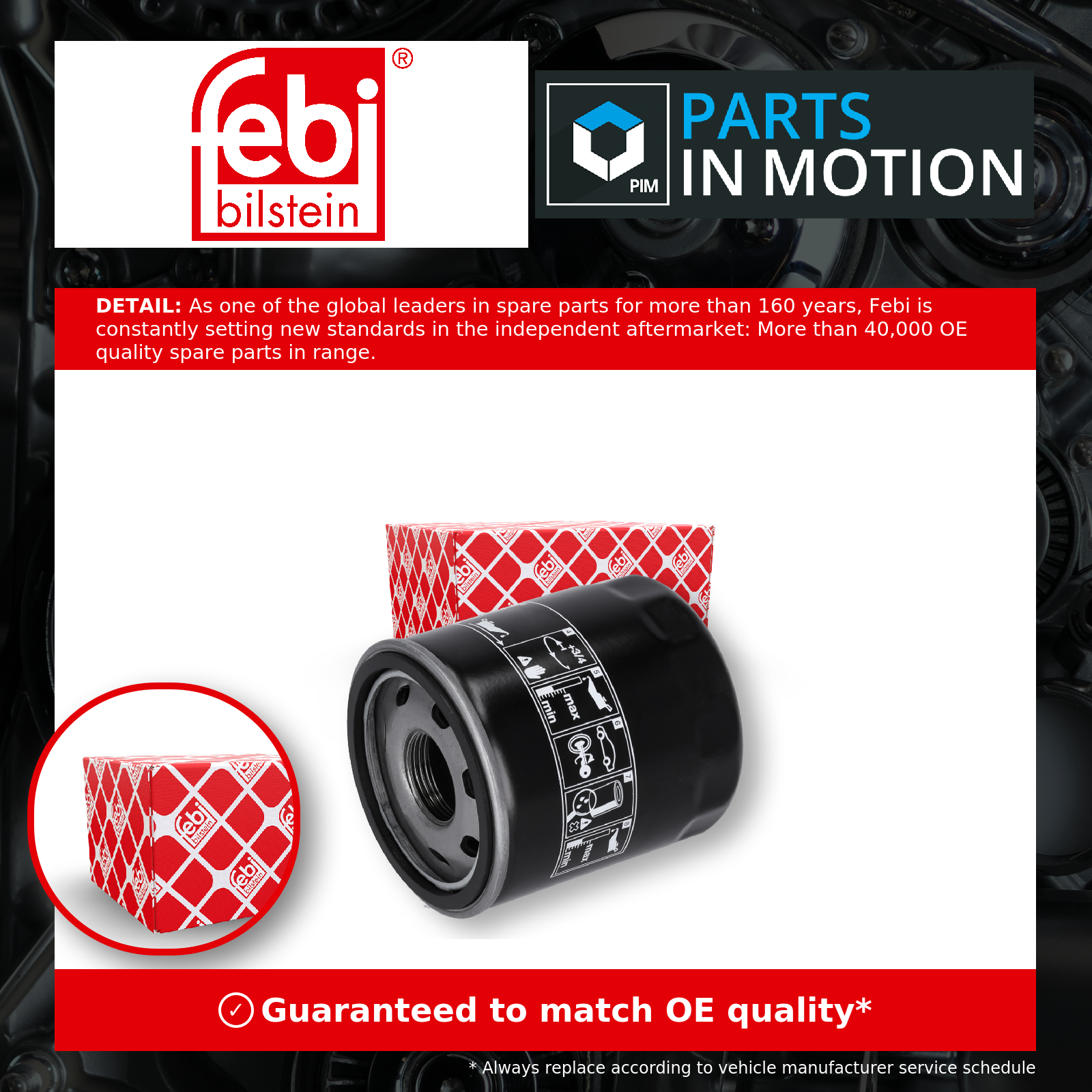 Febi 181442 Oil Filter Fits Buick Cadillac Chevrolet Gmc Opel Vauxhall - Image 7