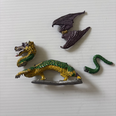 vintage Citadel Ral Partha Pewter Dragon Metal Warhammer Just Needs Glue