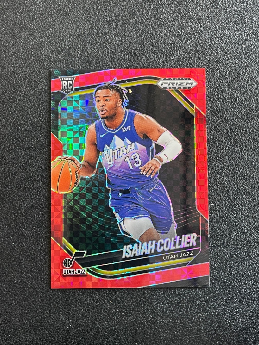 Isaiah Collier 2024-25 Panini Prizm Black Red Power /75 #32