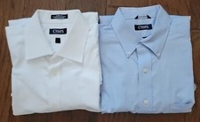 Chaps Men's Classic Fit Long Sleeve Dress Shirt Sz 16 1/2 34/35 Lot of 2