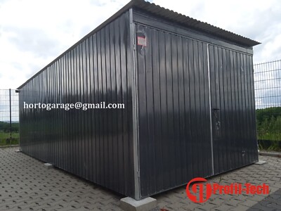 3,5x3 Metallgar ge Blechgarage GERÄTESCHUPPEN Garage Container Versteck Laube