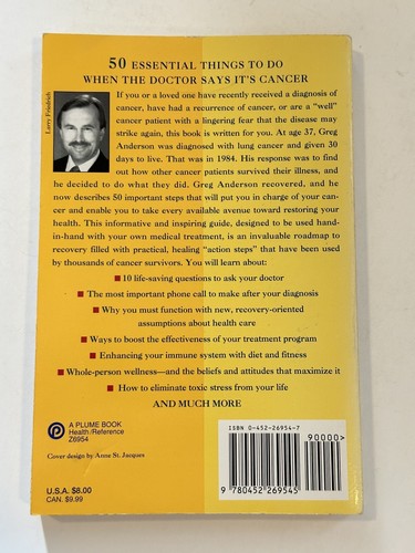 50 Essential Things To Do When The Doctor Says It’s Cancer - Paperback Book - Picture 2 of 9