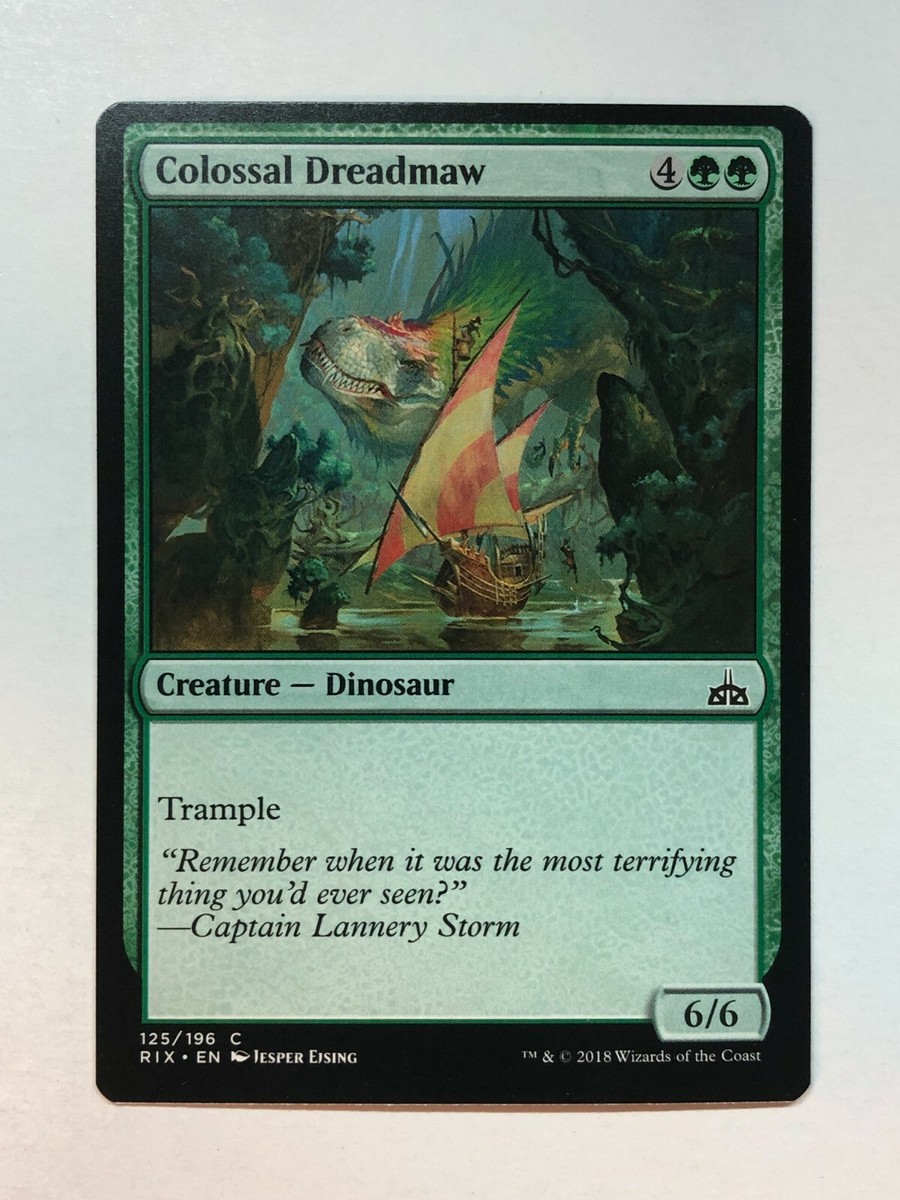 MTG Colossal Dreadmaw Rivals of Ixalan 125/196 Regular Common | eBay
