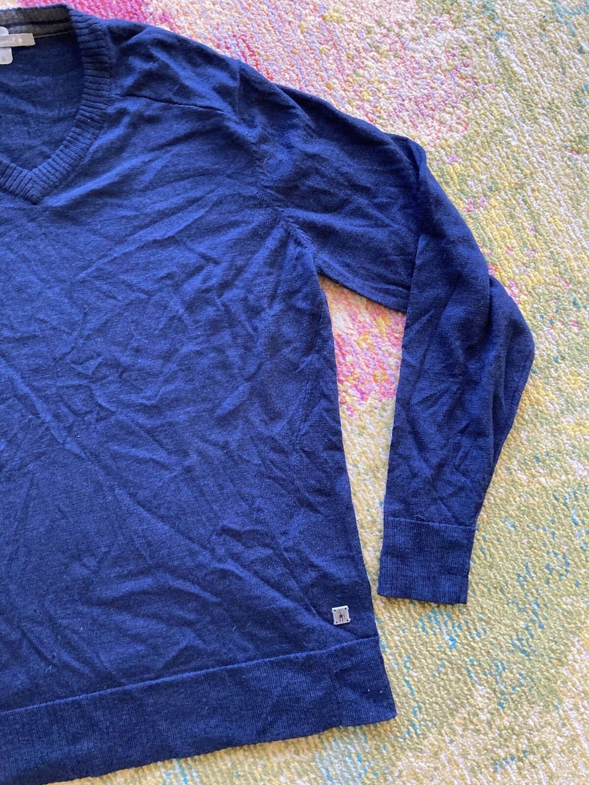 Smartwool Wool Blend V Neck Pullover Sweater Mens… - image 3