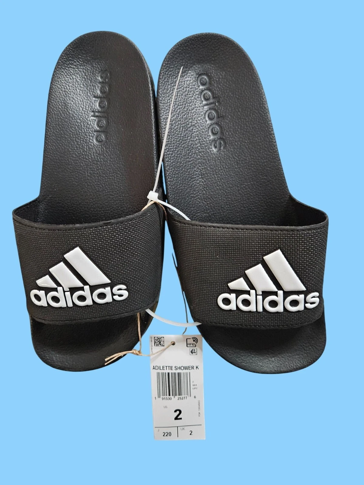 Adidas Adilette Shower K Scivoli Nero US Bambini Taglia 2