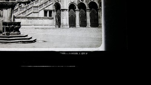 1870 ANTIQUE GLASS STEREOVIEW PHOTOGRAPH VENICE PALAIS DUCAL - FERRIER & SOULIER - Picture 4 of 6