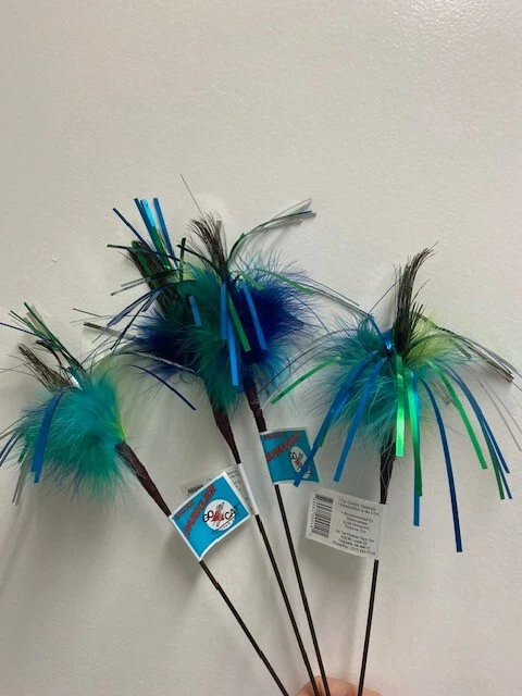 GO CAT 4 COUNT PEACOCK SPARKLER INTERACTIVE TEASER 18 INCH