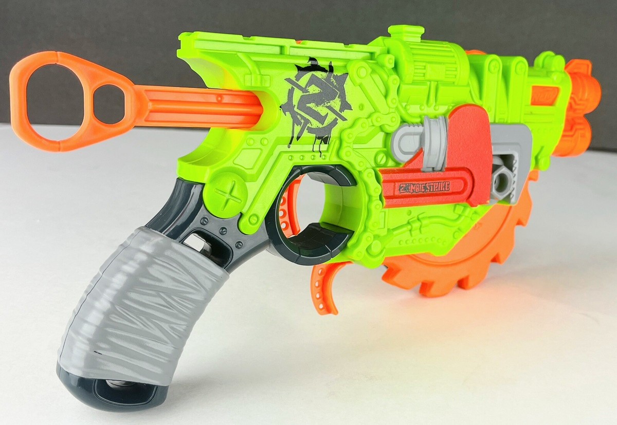 Nerf Zombie Strike Crosscut Blaster Pistol Buzz Saw Dart Gun