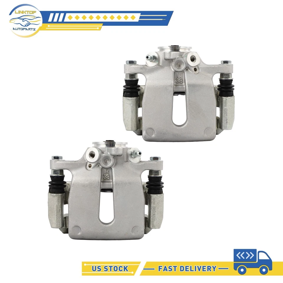 Par de pinzas de freno traseras con soporte para Volvo S80 S60 2011 12 13 14 15 2016 Foto 4 de 4